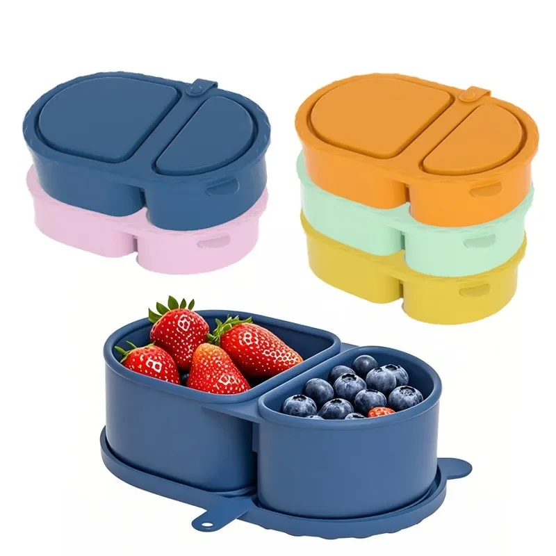 Food Storage Oven Safe - Recipiente de silicone para lanches com