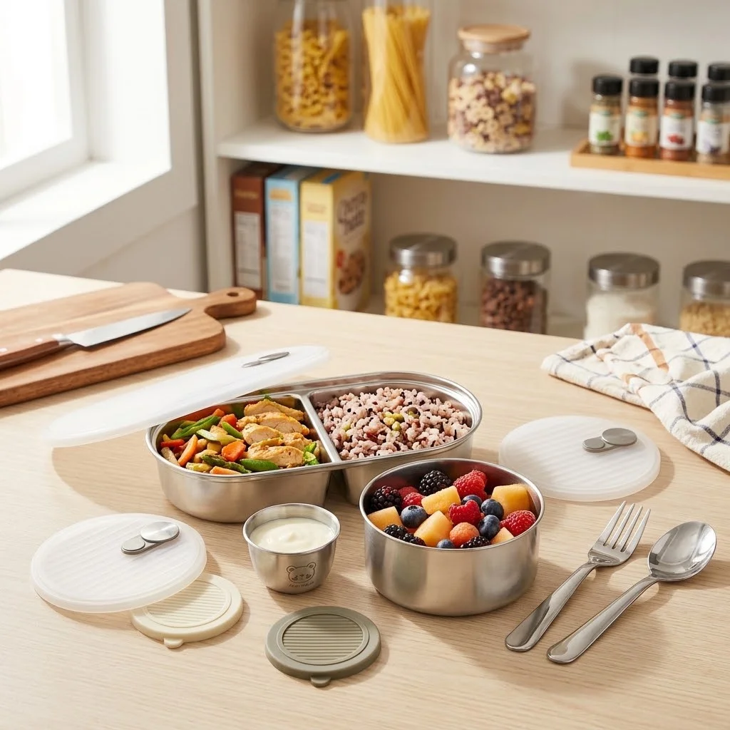 Caixa de almoço tipo bento, em - Food Storage With Dividers avaliação e preço