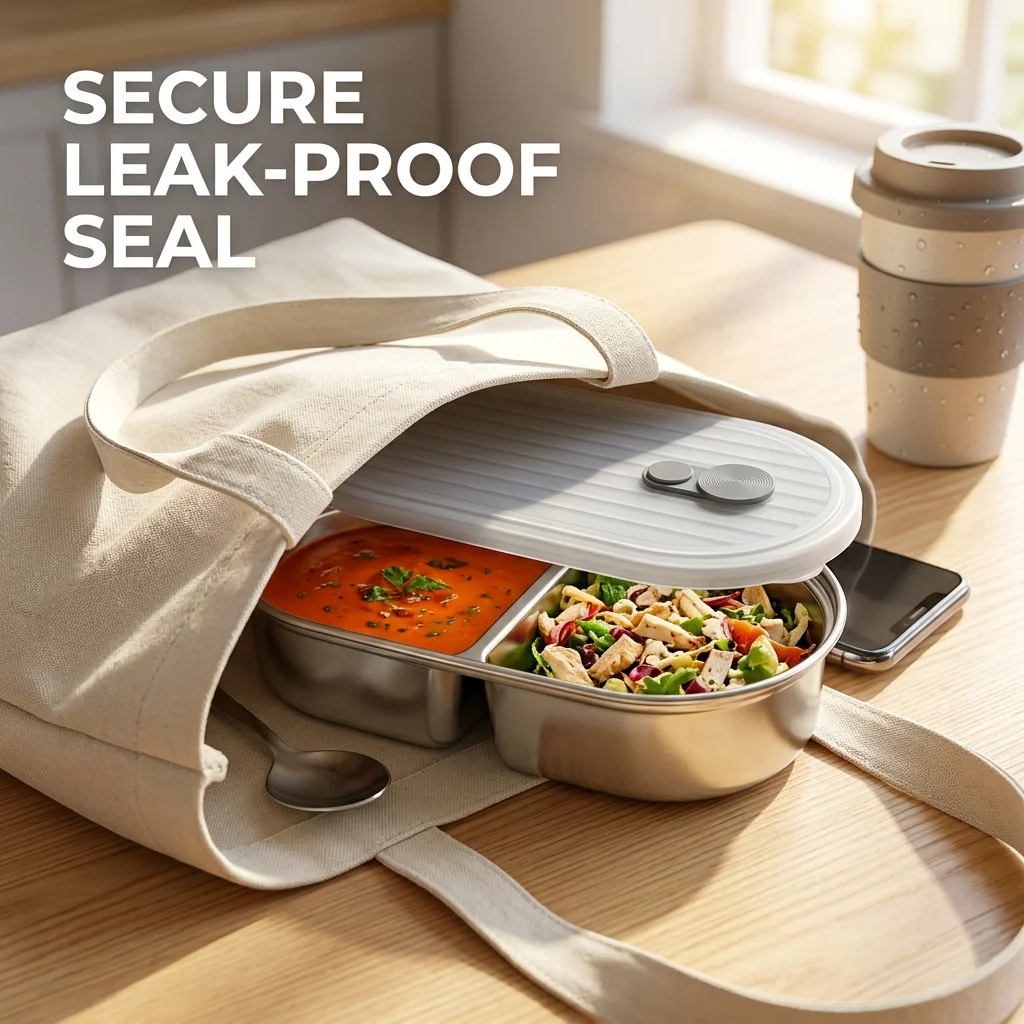 Caixa de almoço tipo bento, em - Food Storage With Dividers avaliação e preço
