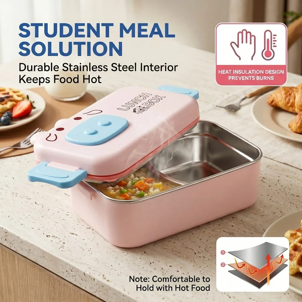 Caixa de Almoço Bento de Aço I - Food Storage Oven Safe avaliação e preço