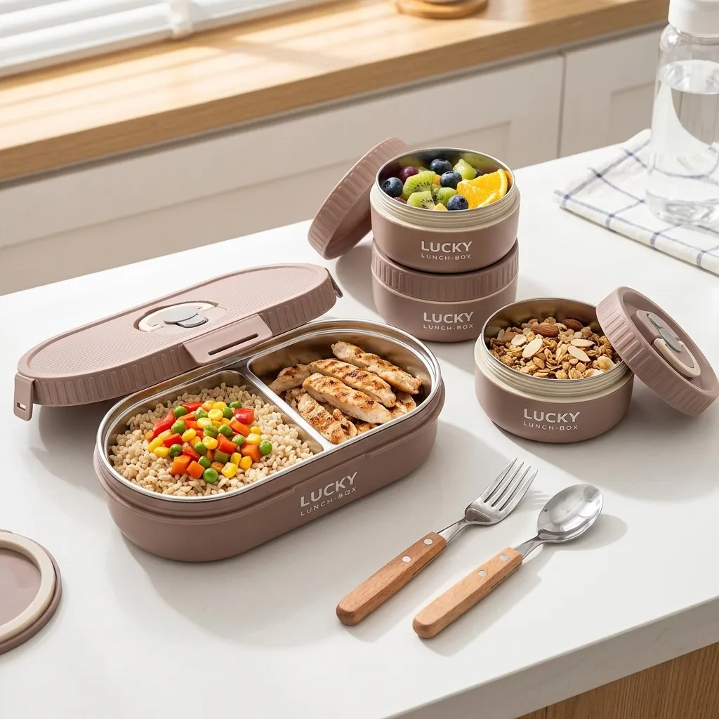 Conjunto de marmitas térmicas  - Food Storage With Dividers avaliação e preço