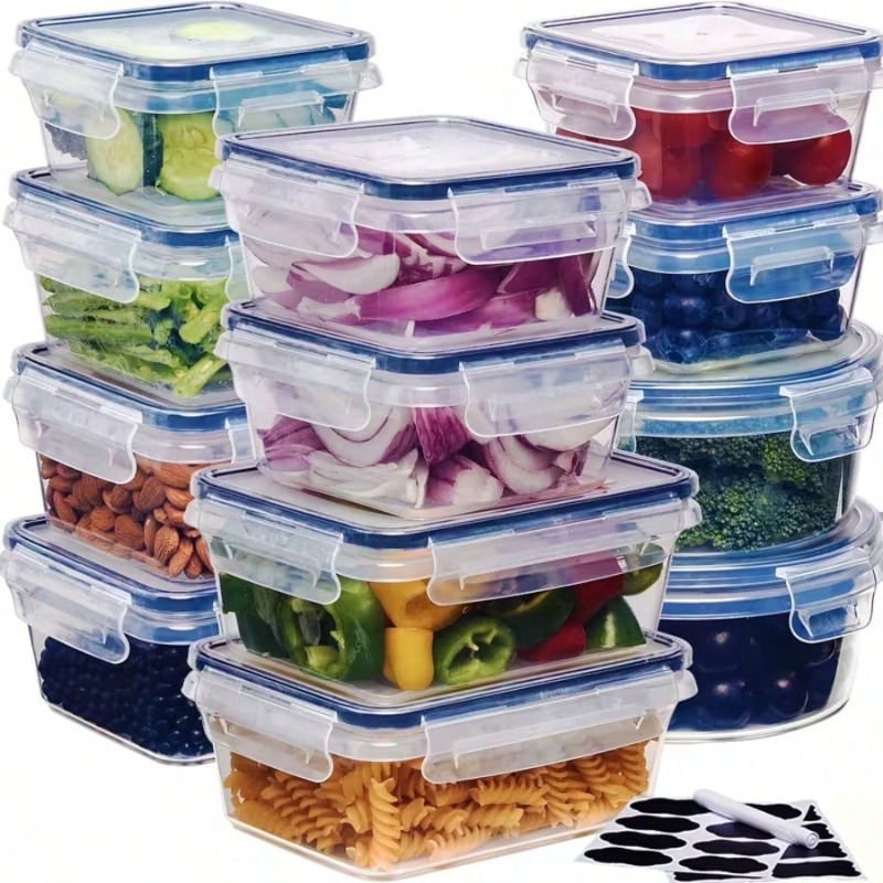 Conjunto de 12 recipientes par - Food Storage Labels avaliação e preço