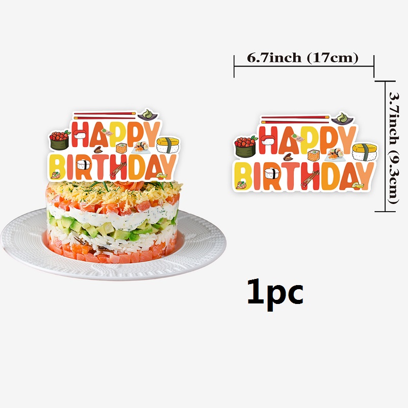 Toppers de bolo de sushi japon - Food Storage With Dividers avaliação e preço