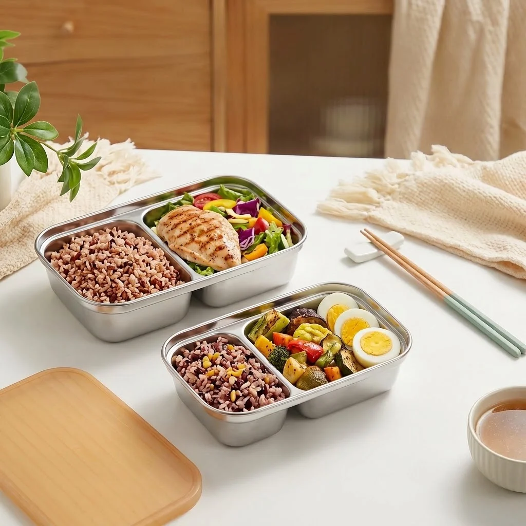 Caixa de lanche em aço inoxidá - Food Storage Oven Safe avaliação e preço